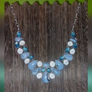 Huge Owyhee Opal and Shiva Eye Necklace